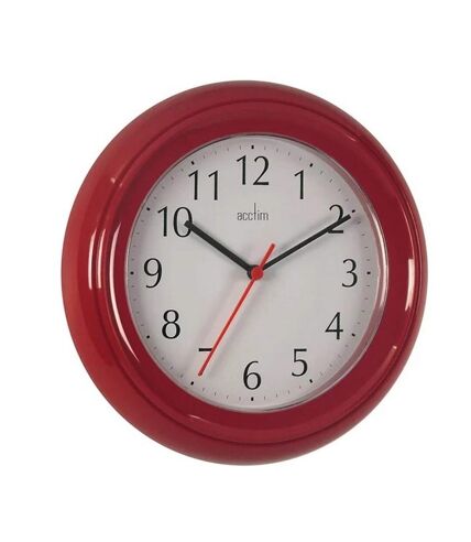 Acctim Wycombe Wall Clock (Red) (One Size)