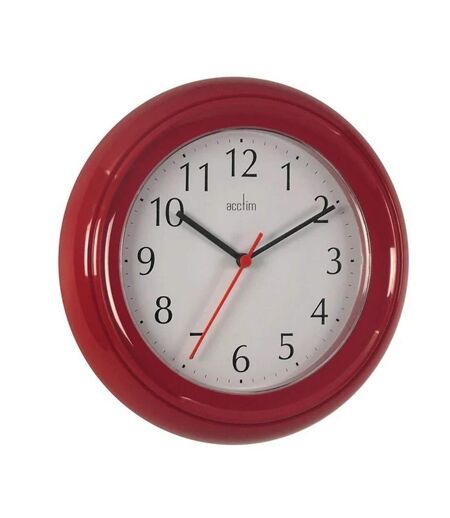 Acctim Wycombe Wall Clock (Red) (One Size)