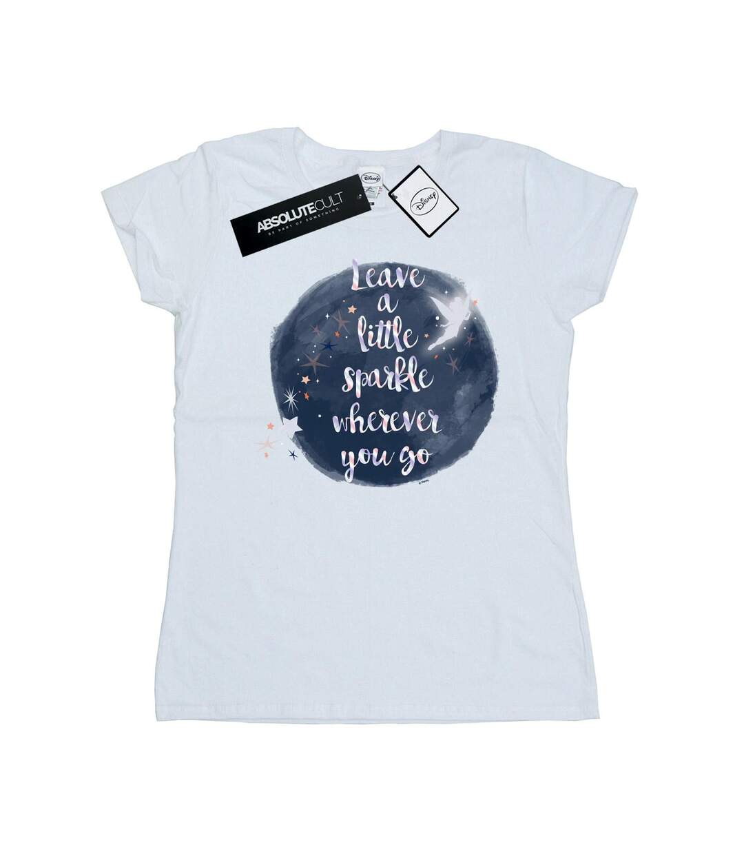 Disney T-shirt en coton Fée Clochette Un peu d'étincelle - Femmes/Ladies (Blanc) - UTBI50863-1