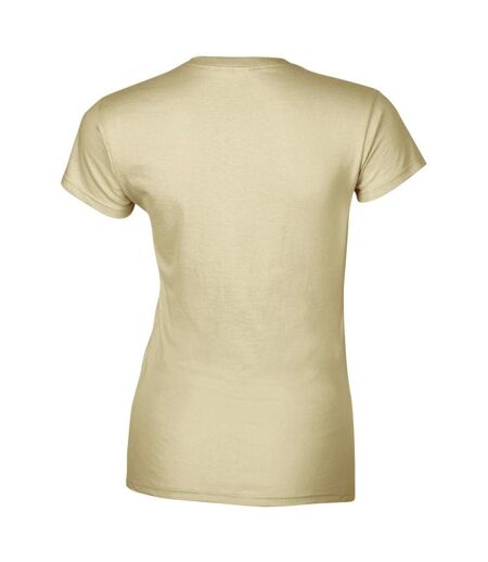T-shirt À Manches Courtes Femme Beige Gildan