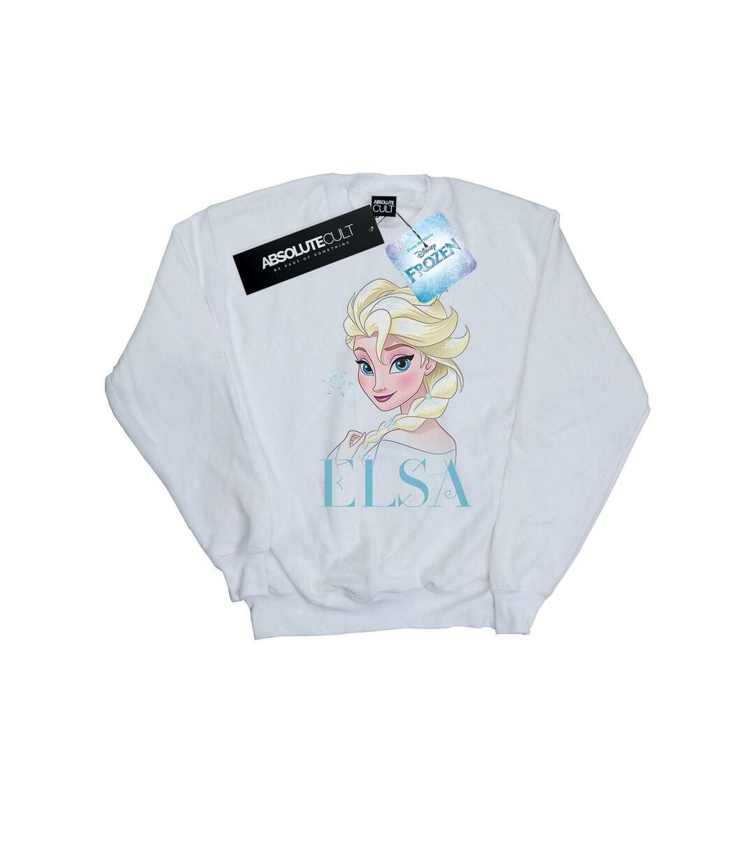 Disney - Sweat FROZEN ELSA SNOWFLAKE PORTRAIT - Femme (Blanc) - UTBI18988-1