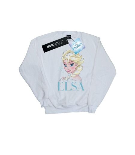 Disney - Sweat FROZEN ELSA SNOWFLAKE PORTRAIT - Femme (Blanc) - UTBI18988