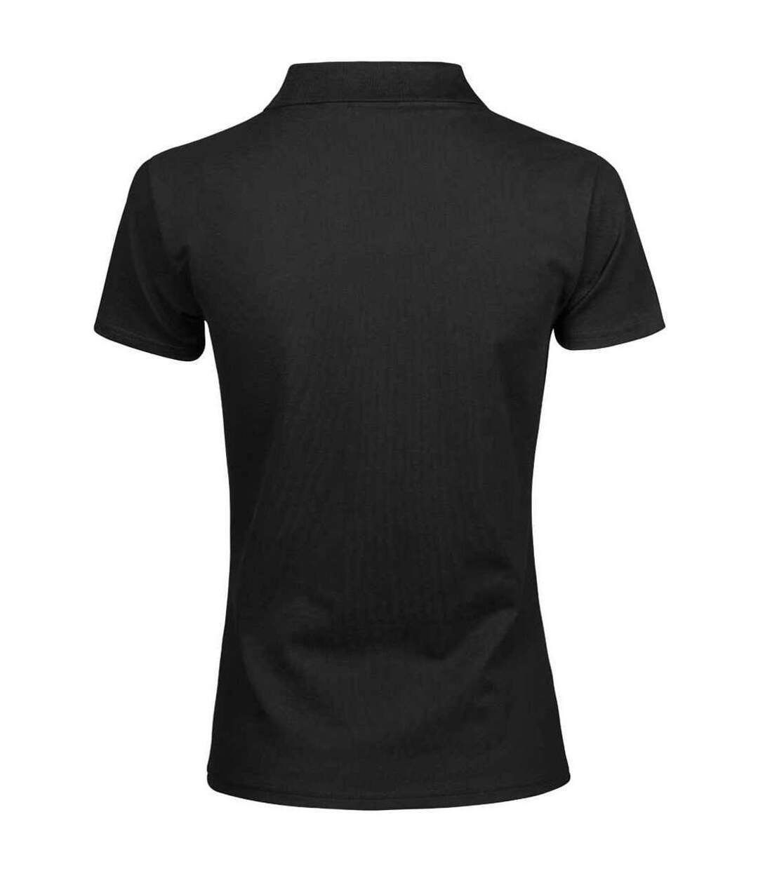 Polo de luxe extensible à col en v pour femmes/femmes noir Tee Jays-2