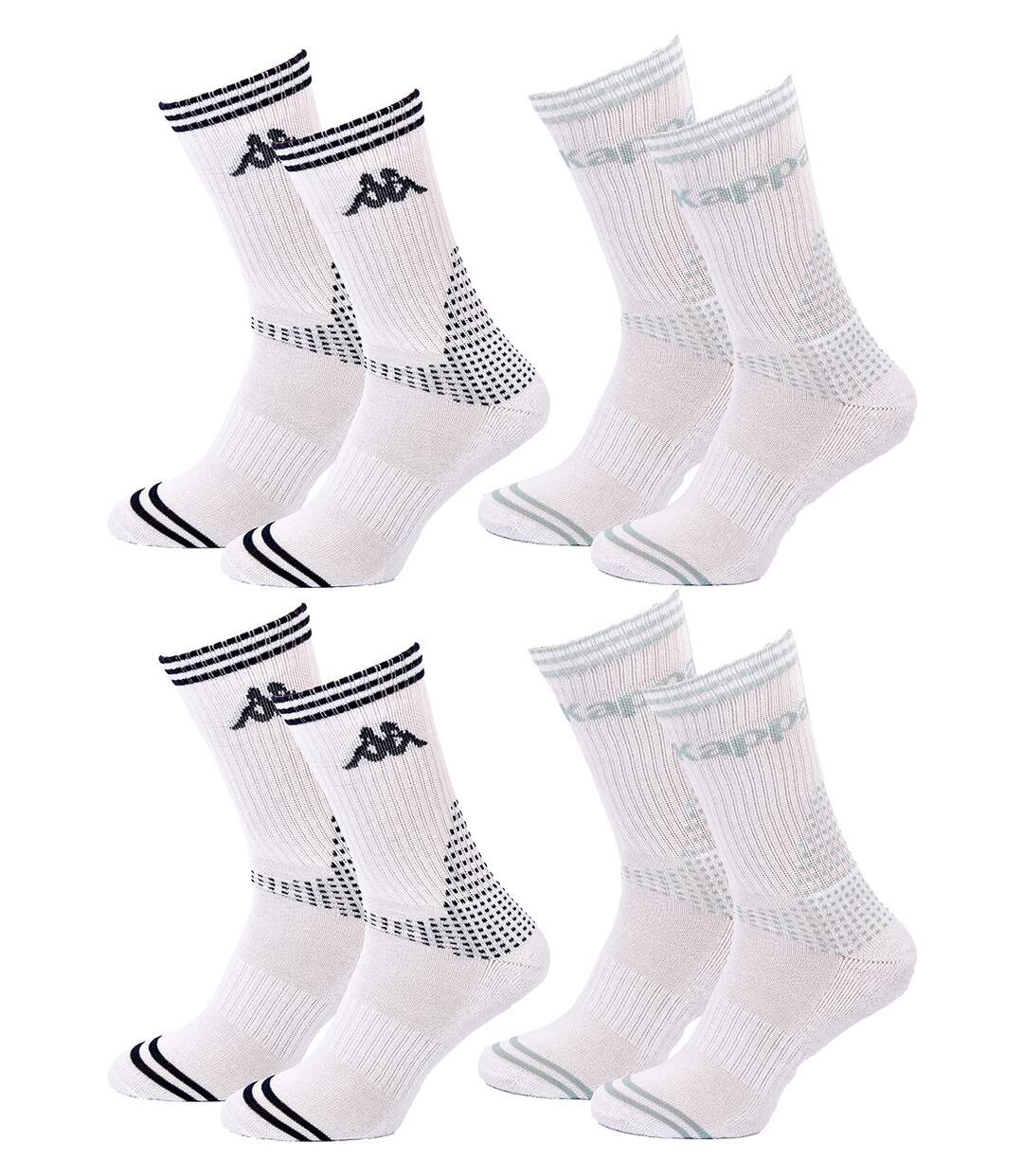 Chaussettes Femme KAPPA 4 paires PREMIUM CREW 2287BL-1