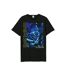 T-shirt Style Iron Maiden Blue Monster Adulte Noir Amplified-1