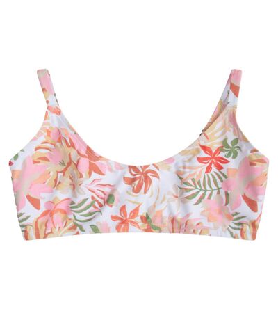 Womens/ladies skye bralette bikini top off white Animal