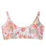 Womens/ladies skye bralette bikini top off white Animal-1