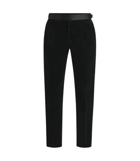 Mens Tuxedo Trousers Green Boss