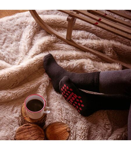 Mens Winter Non Slip Thermal Slipper Socks with Grips