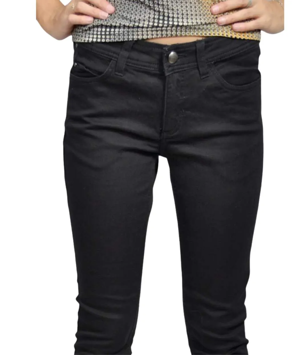 Pantalon femme slim taille haute noir stretch - Confortable et élégant-3