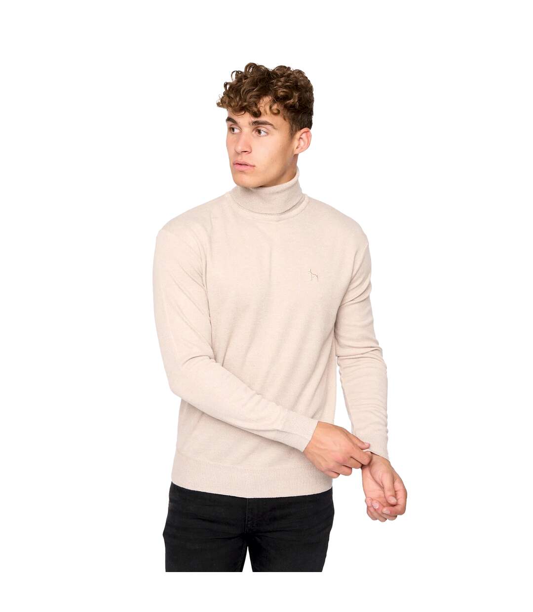 Pull cliveden homme marl blanc cassé Bewley & Ritch