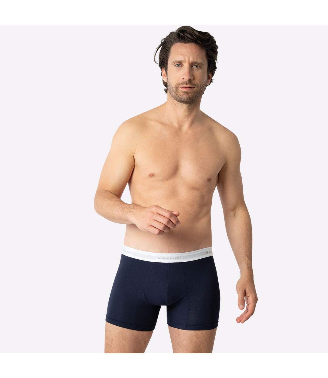 Lot de 2 boxers homme Tailor Coton bio Eminence-4