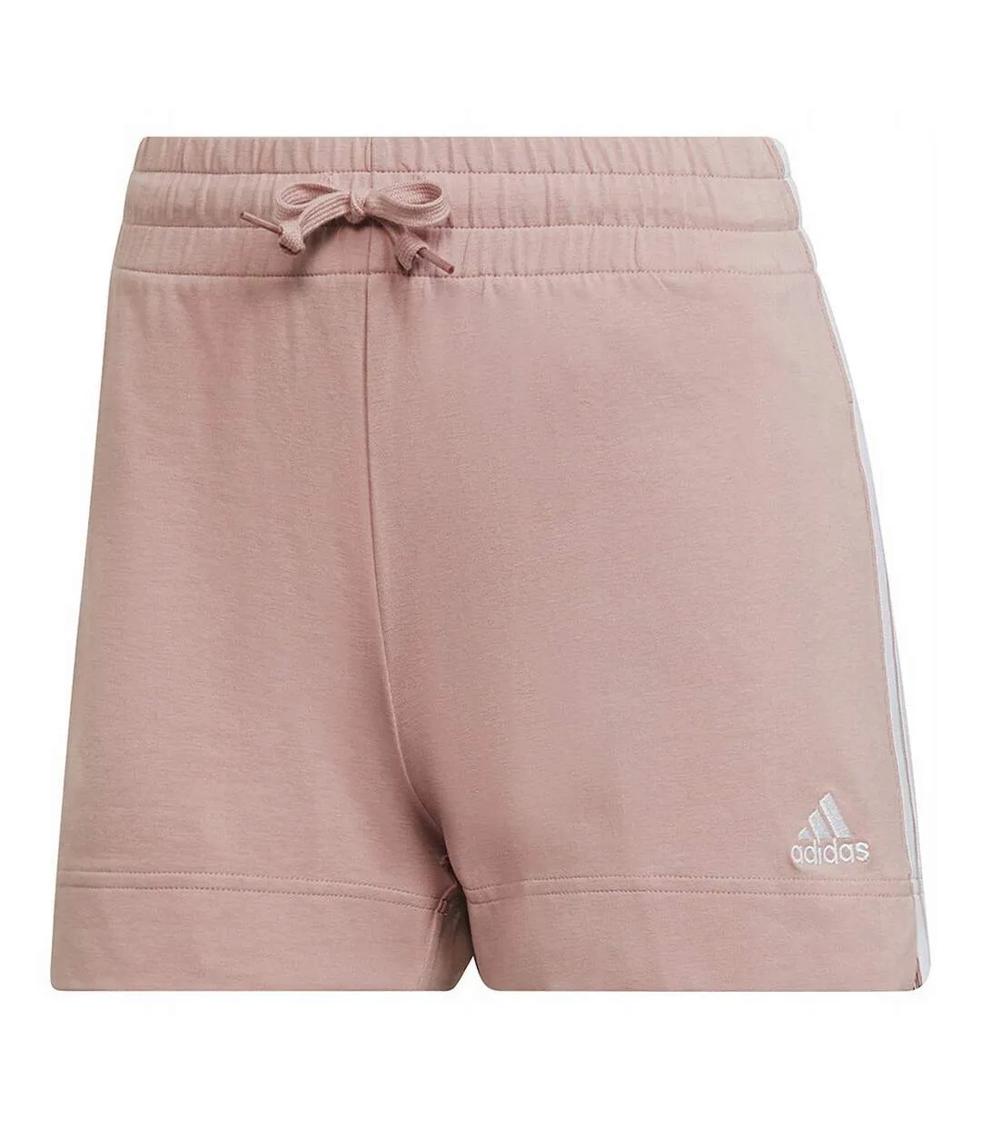 Short Essentials Femme Blanc Rose Adidas-2