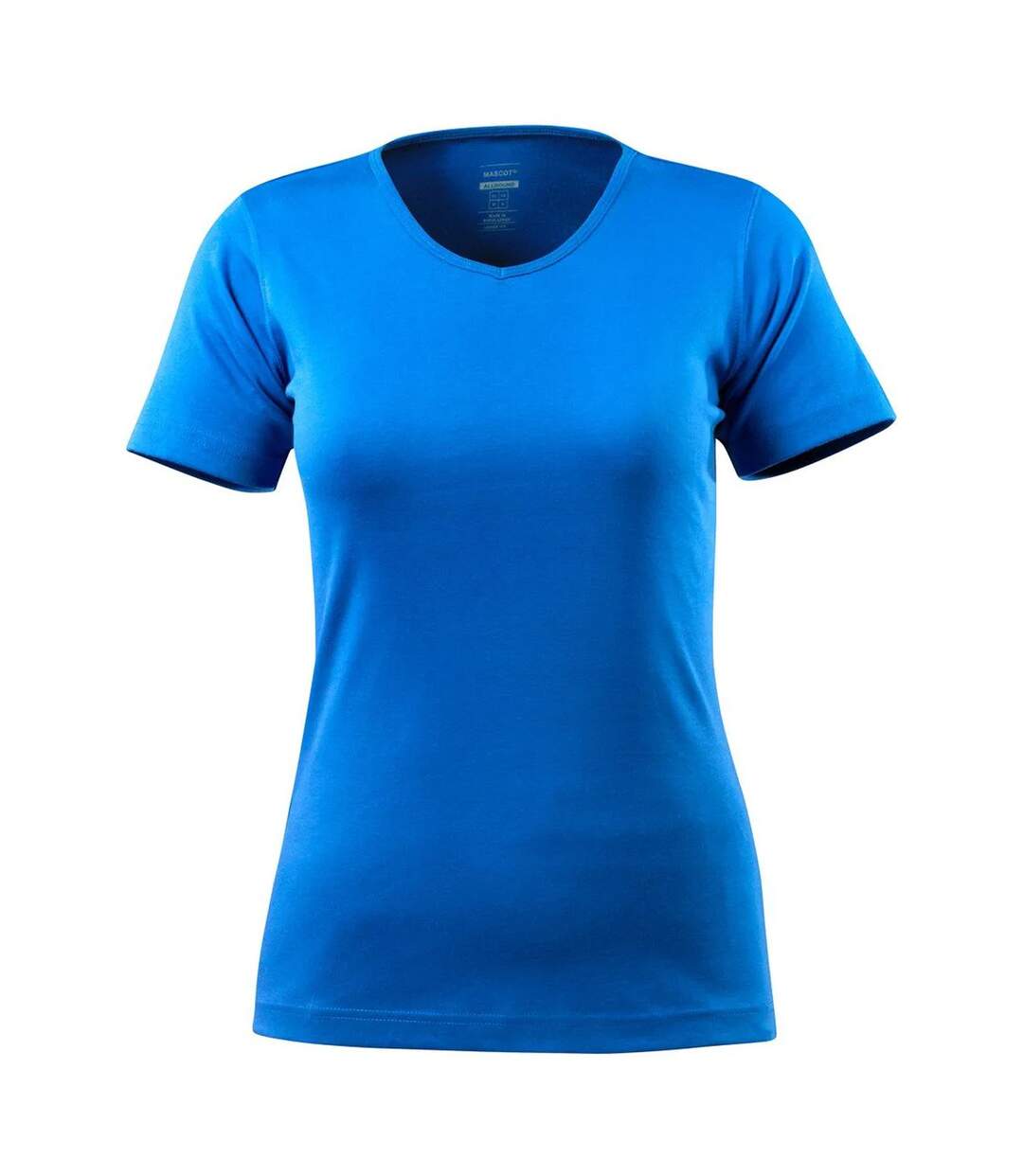 Womens/ladies Crossover Nice T-shirt Azure Blue Mascot-1