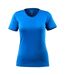 Womens/ladies Crossover Nice T-shirt Azure Blue Mascot-1