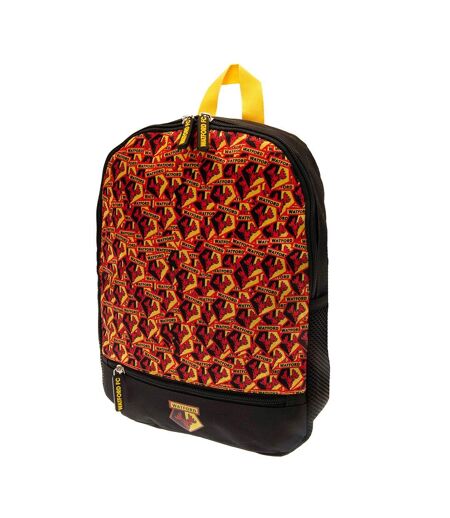 Watford FC Knapsack (Black/Yellow/Red) (One Size)