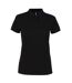 Asquith & Fox Womens/Ladies Short Sleeve Performance Blend Polo Shirt (Black) - UTRW5354