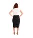 Womens/ladies Devoka Studded Midi Dress Black Boss-3
