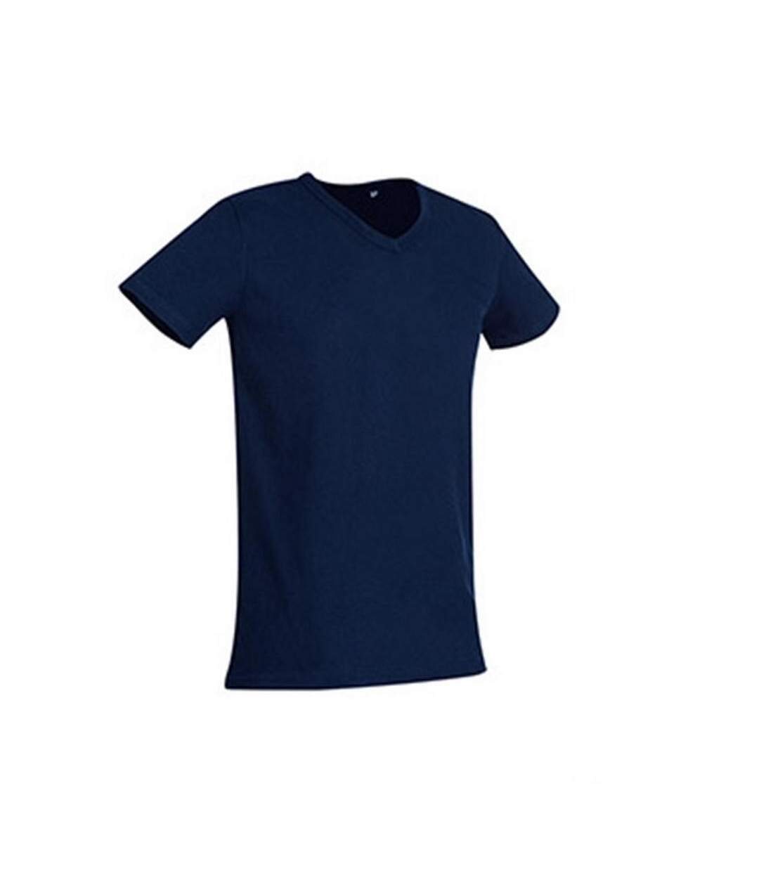 T-shirt Col V Ben Homme Bleu Marine Stedman-3