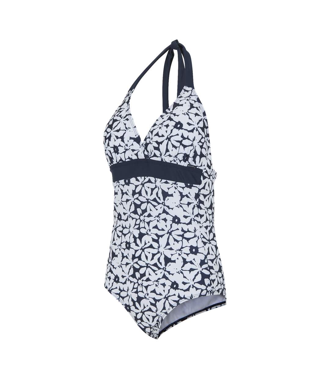 Maillot De Bain 1 Pièce Flavia Femme Bleu Marine Blanc Regatta-4