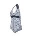 Maillot De Bain 1 Pièce Flavia Femme Bleu Marine Blanc Regatta-4