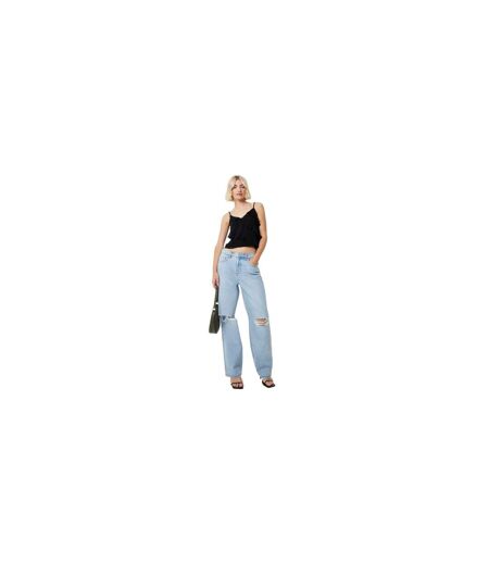Débardeur Bretelles Fines Motif/style Ruché Femme Noir Jack Wills