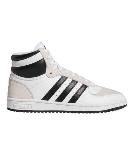 Mens Originals Leather High Top Trainers White Adidas