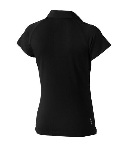 Elevate Womens/Ladies Ottawa Short Sleeve Ladies Polo (Solid Black)