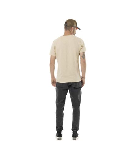 T-shirt homme col rond regular en coton print devant Brave Vondutch