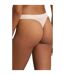 Womens/ladies Cotton Blend Mid Rise Thong Clay Ralph Lauren-3