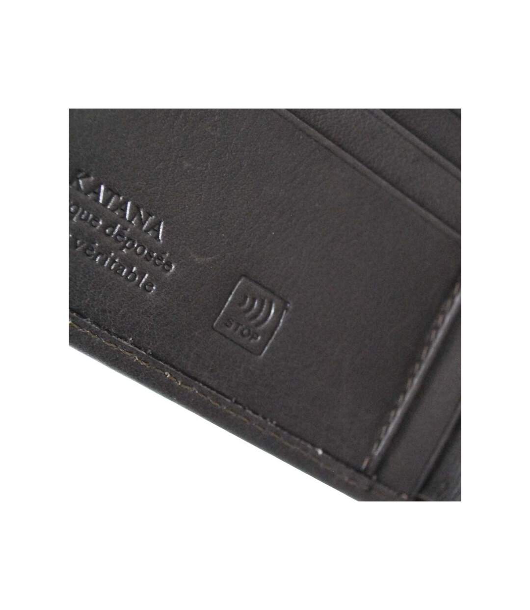 Katana - Portefeuille en cuir protection RFID - marron foncé - 7718-4