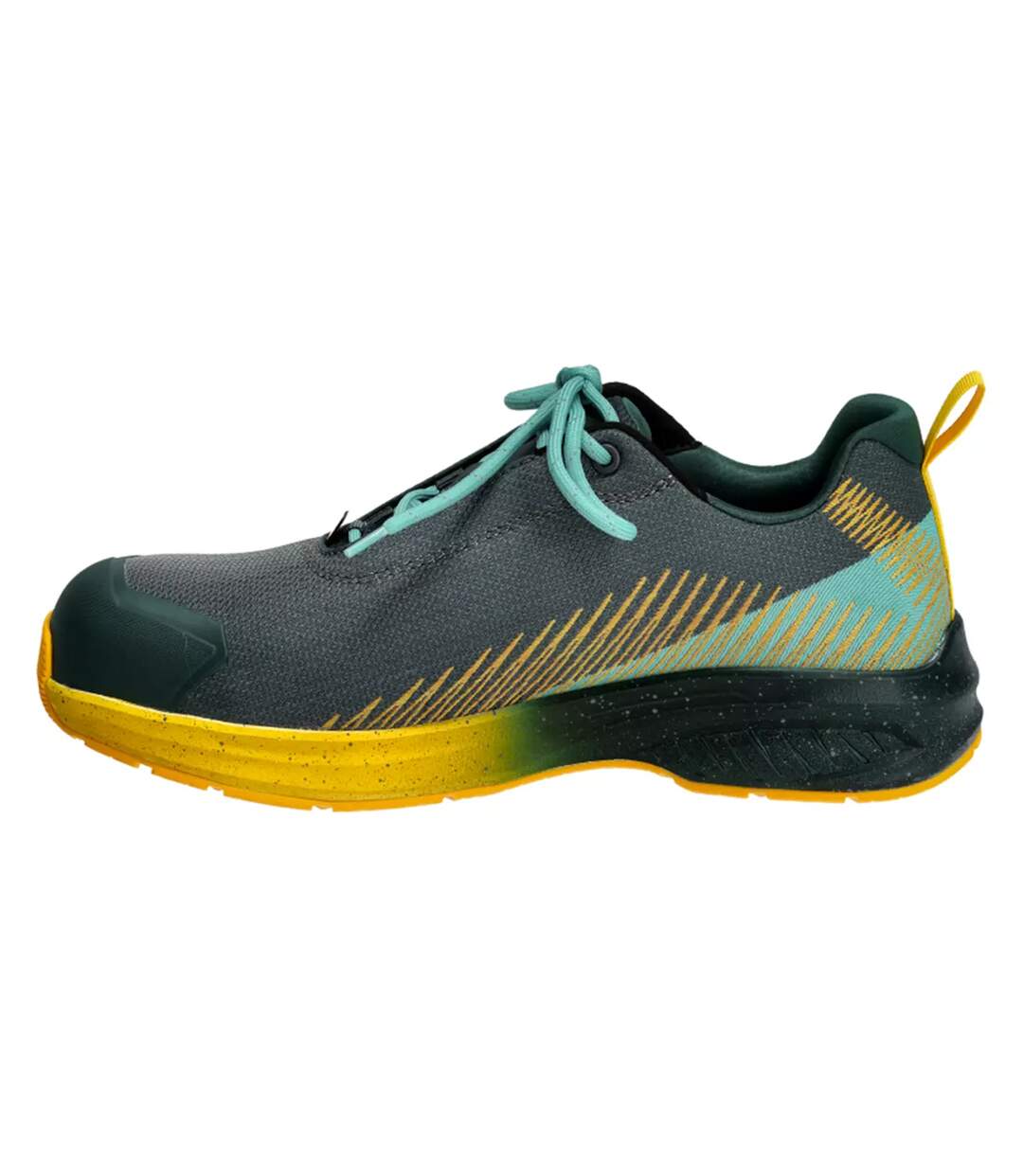 Womens/ladies Footwear Customised Safety Shoes Forest Green Sunflower Yellow Mascot-3