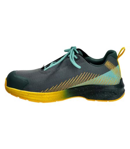 Womens/ladies Footwear Customised Safety Shoes Forest Green Sunflower Yellow Mascot
