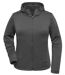 Sweat shirt à capuche - Femme - JN531 - gris foncé mélange