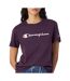 T-shirt Manches Courtes Femme Violet Clair Champion-1