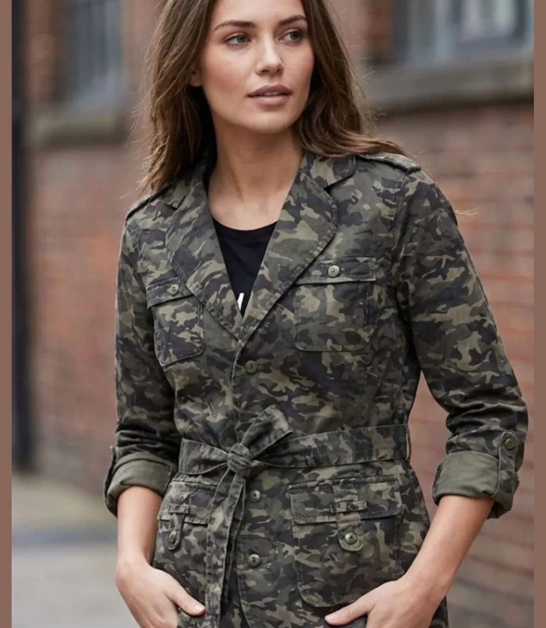 Veste Saharienne Femme Malice1 Motif Camouflage-1