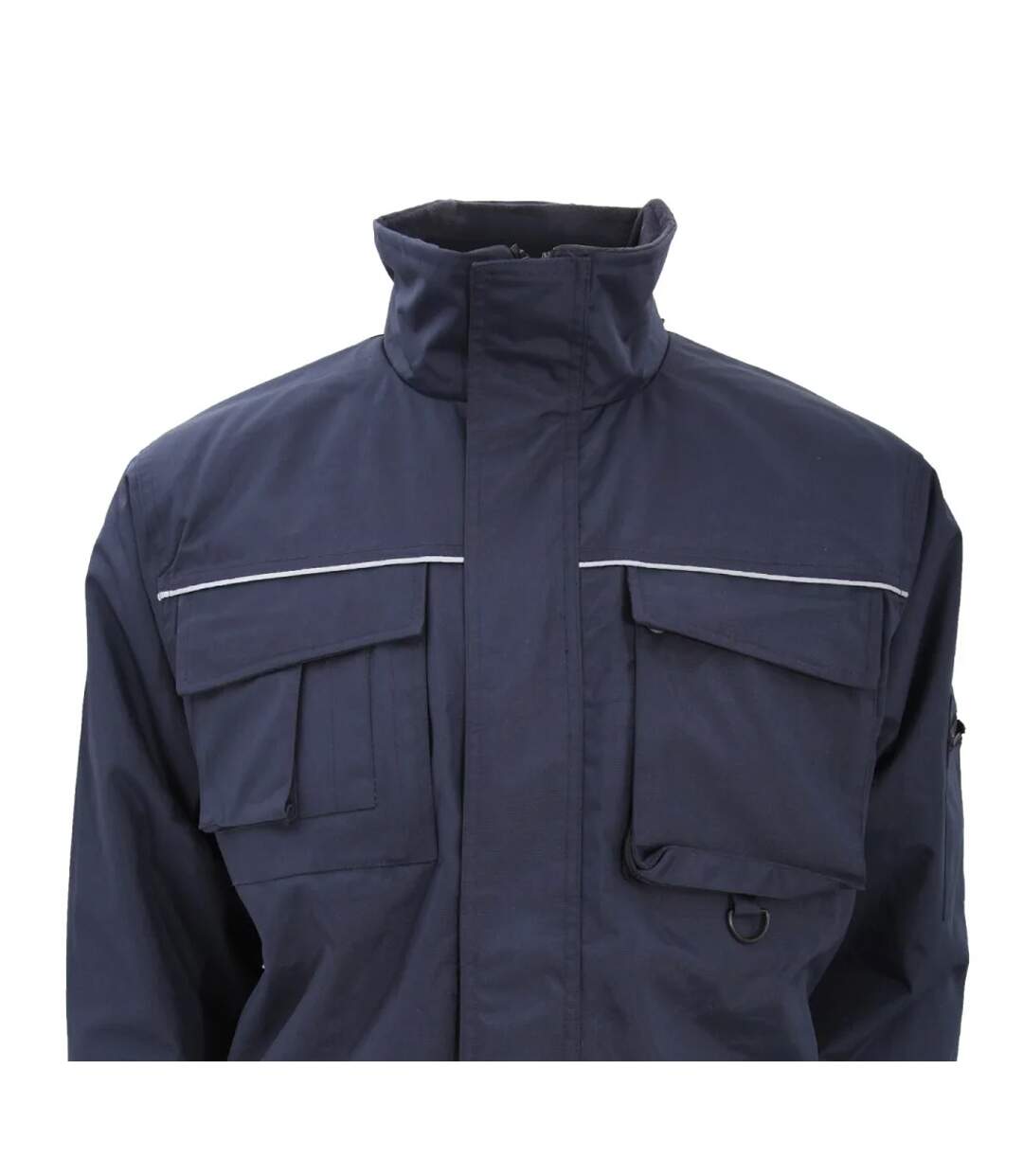 Mens Sabre Long Work Coat Navy Blue Result-2