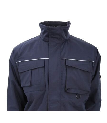 Mens Sabre Long Work Coat Navy Blue Result