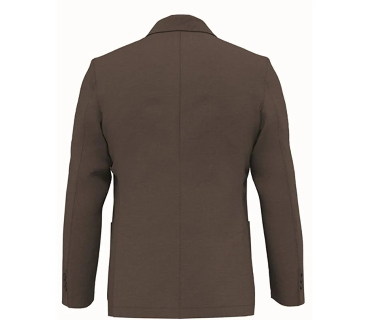 Veste blazer en lin - Homme - PATS600 - marron washed linen-3