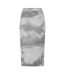 Jupe Droite Motif/style Tie-dye Betty Femme Gris Givré Diesel-2