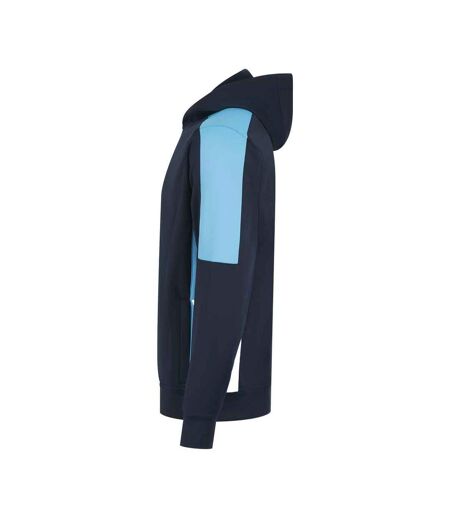 Unisex adult team hoodie navy/sky blue Finden & Hales