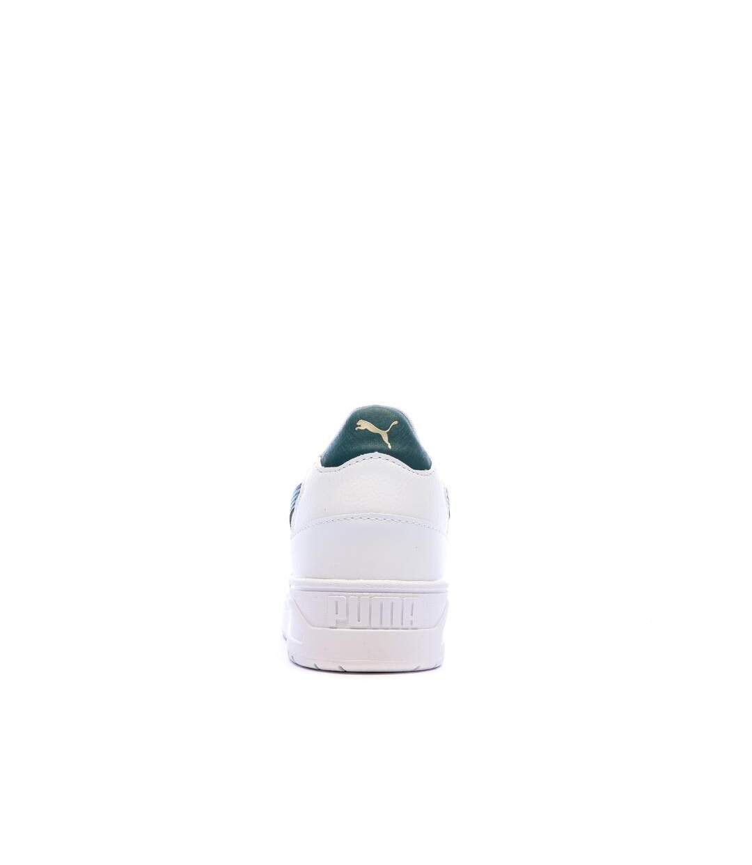 Baskets blanches/vertes homme puma shuffle downtown-3