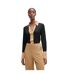 Blouse manches longues elanty femme noir / jaune or Boss-1