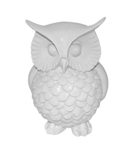 Statue Déco Chouette Harry 22cm Blanc