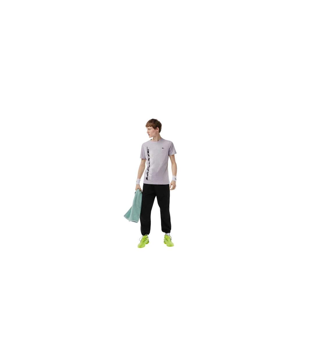 T-shirt Motif/style Logo Homme Gris Lacoste-1