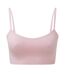 Womens/ladies melange seamless 3d sports bra light pink TriDri