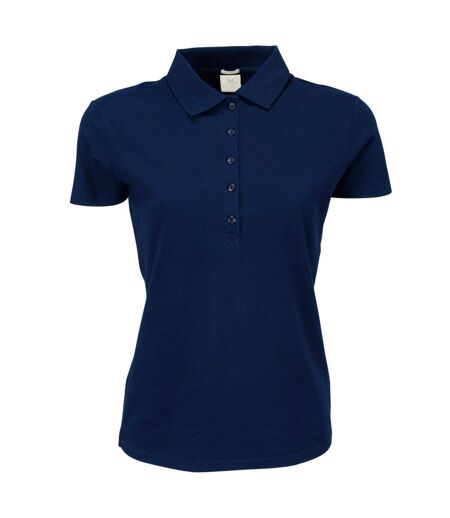 Tee Jays Womens/Ladies Luxury Stretch Short Sleeve Polo Shirt (Navy Blue) - UTBC3307