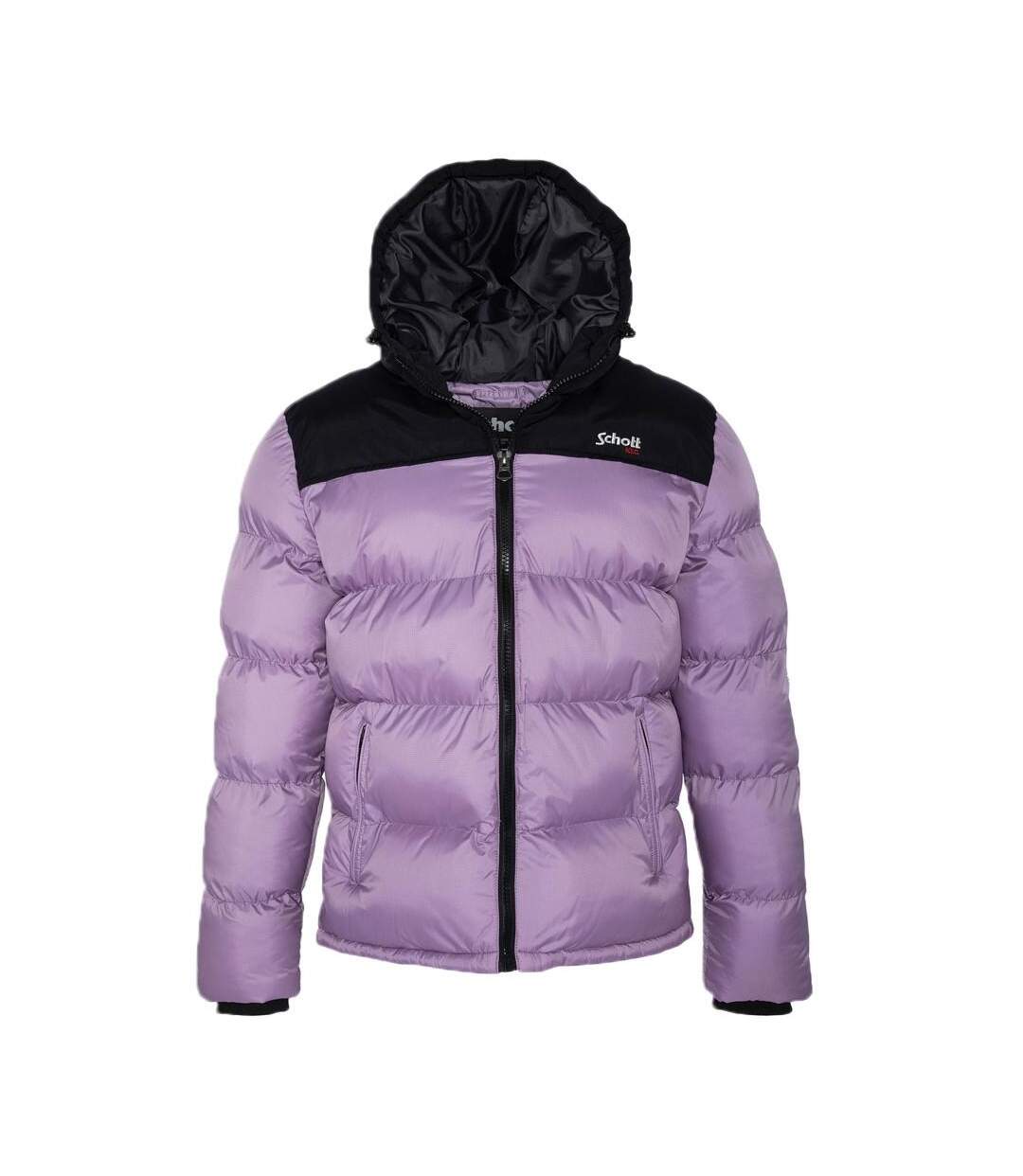 Doudoune mauve homme schott utah-1