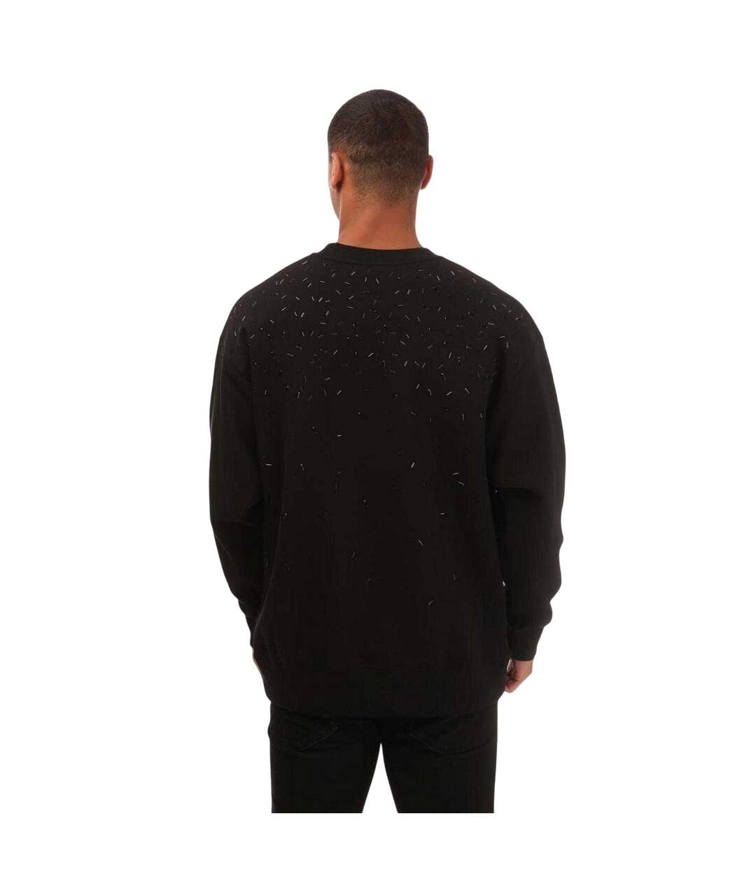 Sweat Manches Longues Motif/style Brisé Homme Noir Emporio Armani-1