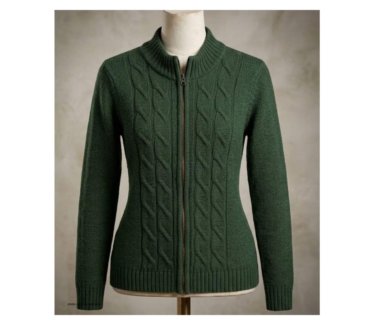 Cardigan zippé avec laine SAMY2-3